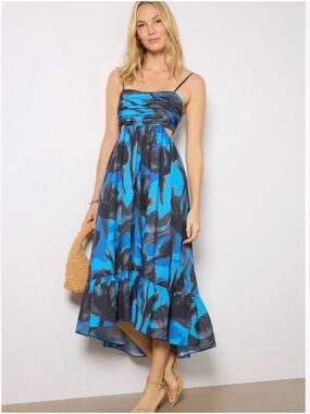 Hutch Mabel Cut Out Cotton Maxi Dress Size Medium NWT